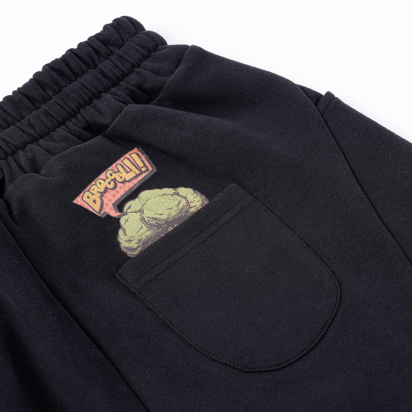 Broccoli Logo Minimal Sweat Set (Hoodie + Pants) Black