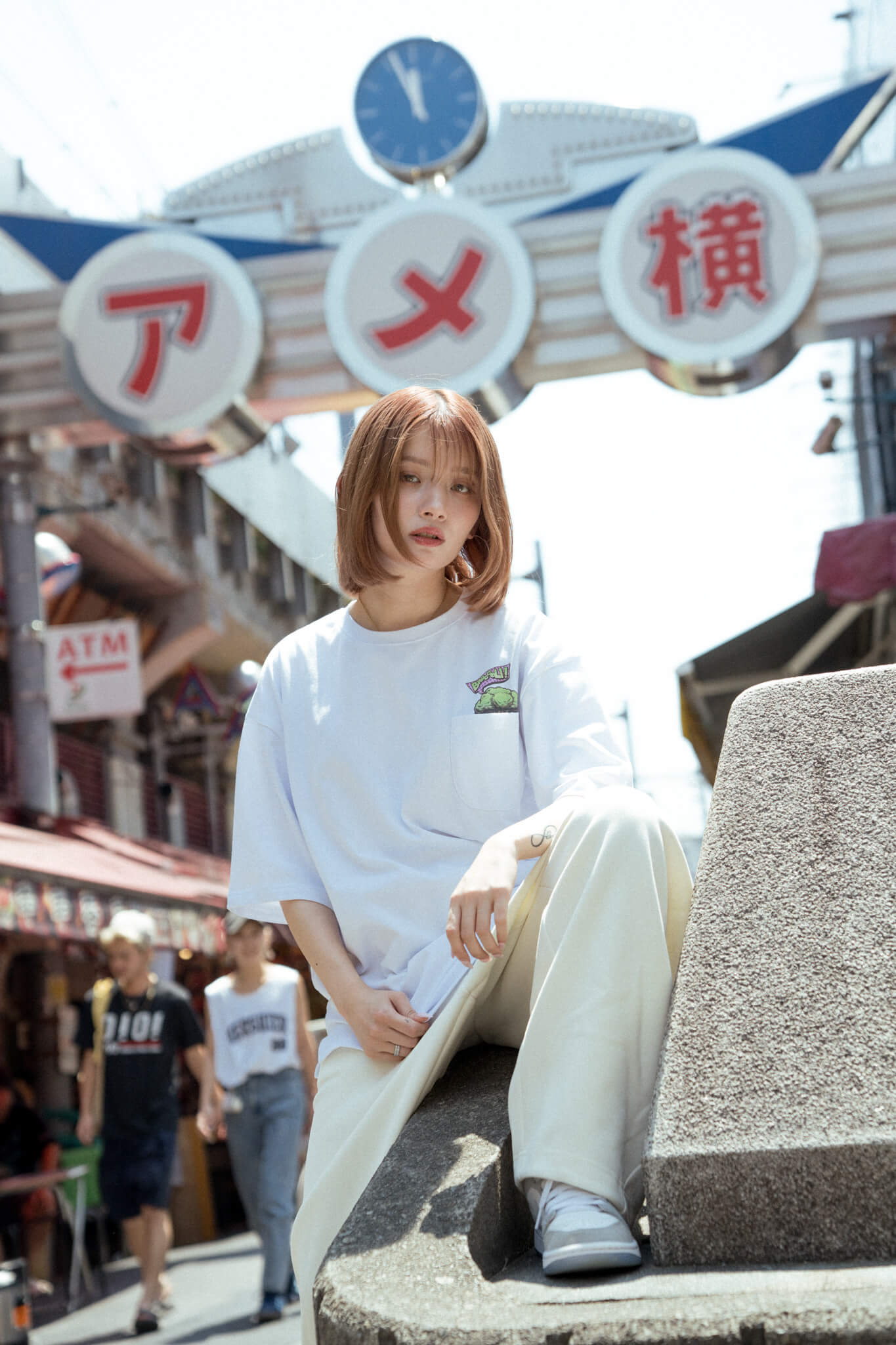 Broccoli Logo Pocket Tee WHITE