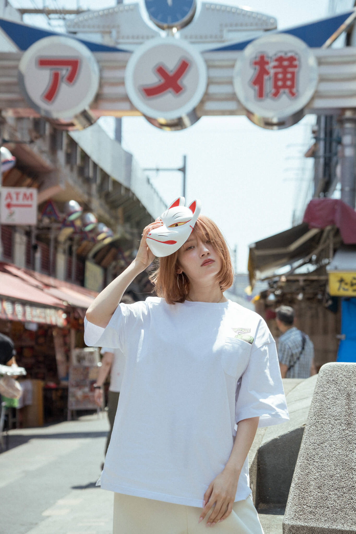 Broccoli Logo Pocket Tee WHITE