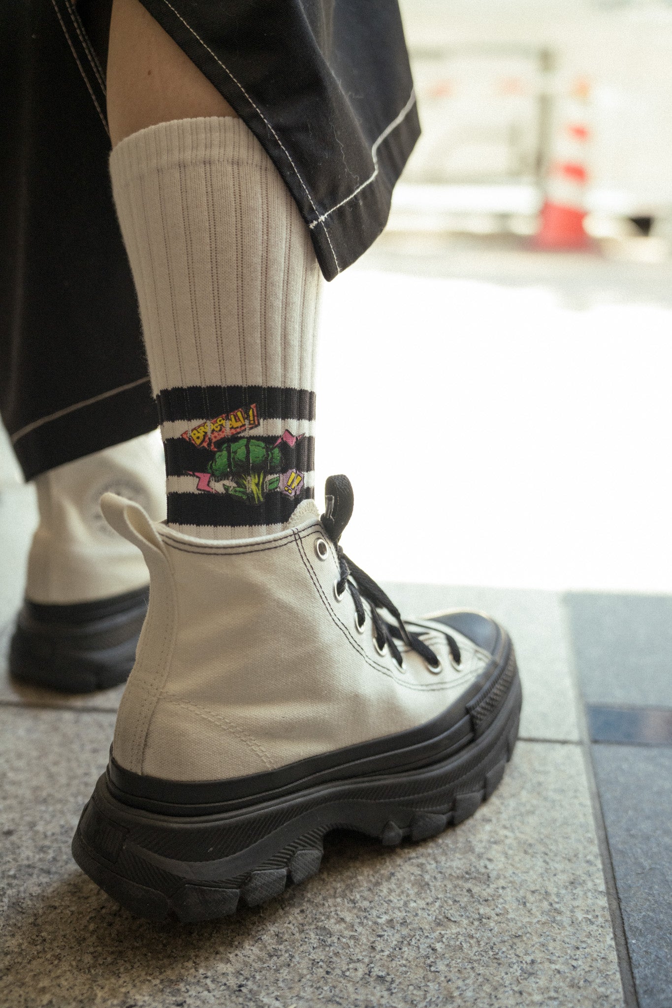 Broccoli Logo Line Up Socks