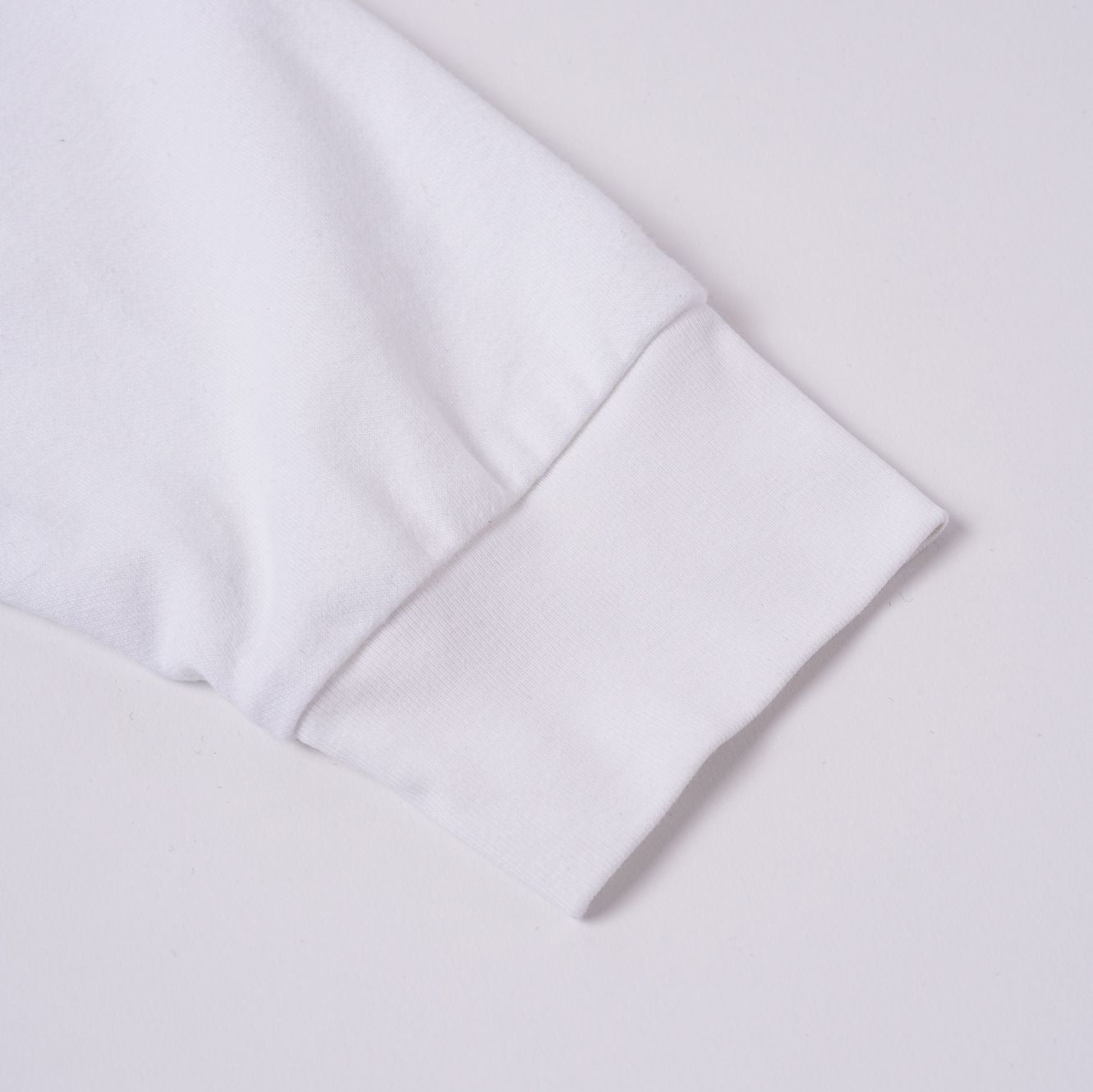 Broccoli Logo Long Sleeve Tee White